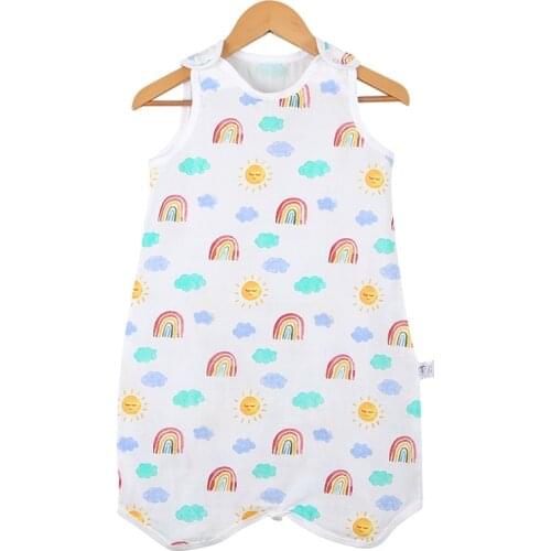 Muslin Cotton Children Baby Sleeping Bag 0-4Years Baby Sleeping Bag Sleeveless Sleepware Kids Sleepsack Baby Sleepwear Clothes