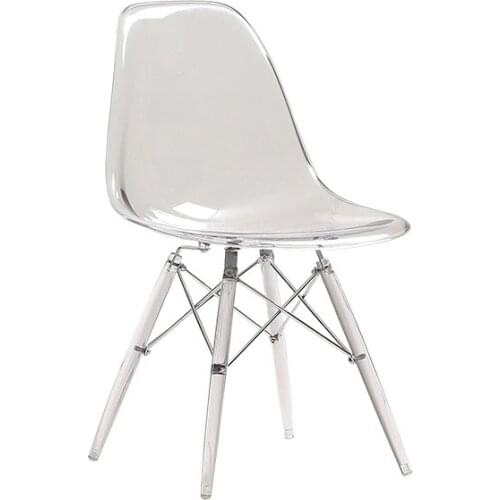 Dining chair PC chair fashion simple transparent plastic chair dining chair simple creative personalized dining chair coffee cha