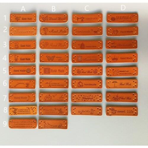 Spot PU cloth label Washing logo logo custom Clothing jeans chest shoes hat