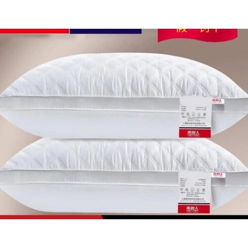White Soft Feather Fabric Pillow Sleep Pillow stretch Neck pillow for Sleeping Hotel standard and Home Supplies bed pillow