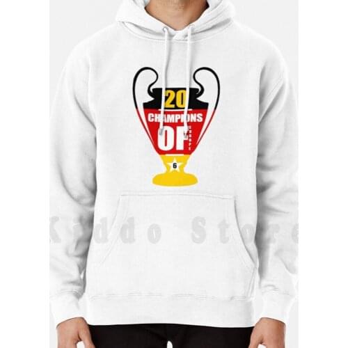 Of Europe 2020 Hoodies Long Sleeve Football Germany German Bavaria Soccer Deutschland Munchen League Final Red