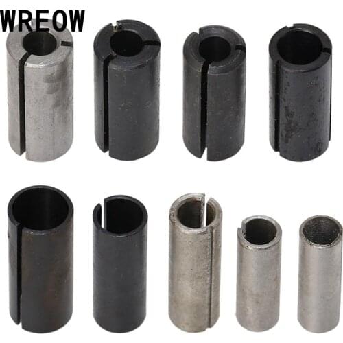 Carbon Steel Adapter collet Router Milling Cutter Precision Chuck Adapter 8-12.7mm Diameter Router Shank Holder Conversion Chuck