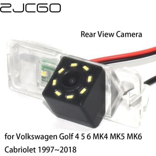 ZJCGO Car Rear View Reverse Back Up Parking Night Vision Camera for Volkswagen Golf 4 5 6 7 MK4 MK5 MK6 MK7 Cabriolet 1997~2018