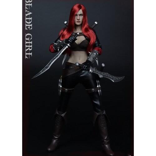 1/6 League Female Assassin-Red Haired Sword Girl 12-inch action figure toy gift collection