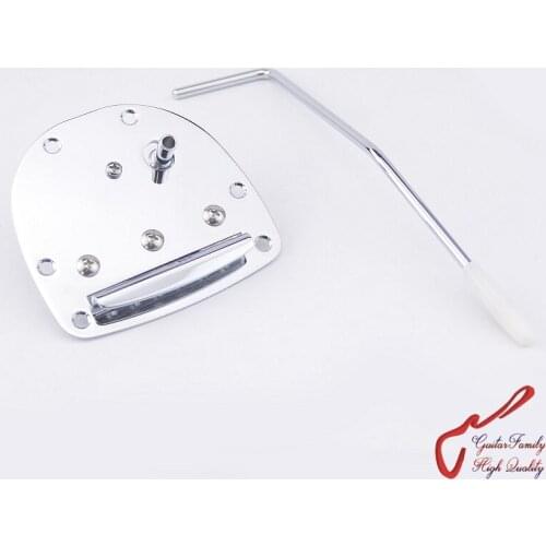 1 Set GuitarFamily Vintage Modified Jazzmaster / Jaguar Type Vibrato Tailpiece Chrome ( #1239 ) MADE IN KOREA