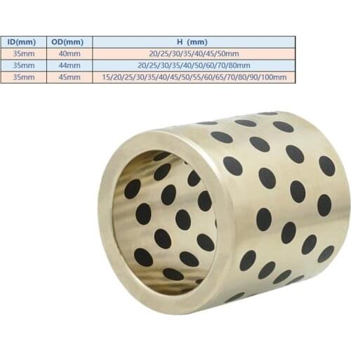 1PC JDB 35mm JDB354020 354425 304430 MPBZ linear graphite copper set bearing copper bushing oil self-lubricating MPBZU bearing