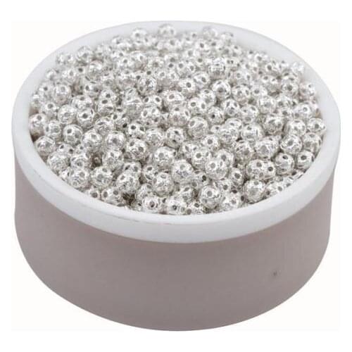 Free Shipping 1000Pcs Tibetan Silver Round Hollow Spacer Beads For Jewelry4mm 6mm8mm10mm
