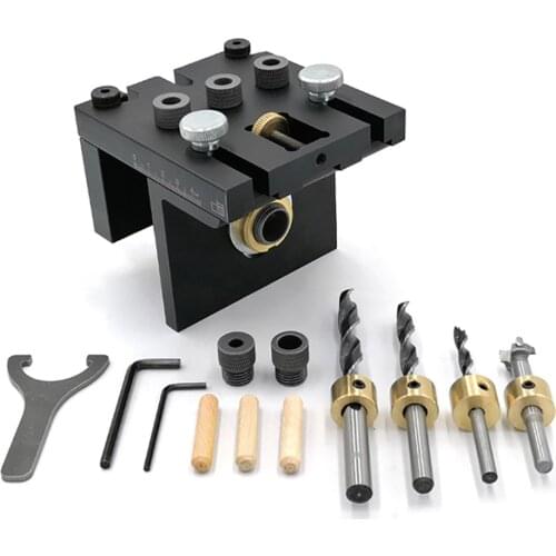 3 in 1 wood doweller for woodworking Drilling JIG for Furniture