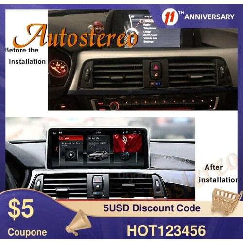Android 10.0 Carplay Idrive Auto Stereo For 3 Series F30/F31/F34 2013-2016 WIFI Google DVD Player Auto Stereo IPS Screen Idrive