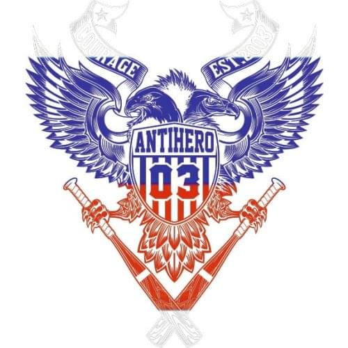 White Blue Red Double Eagle Car Sticker cross country diesel vehicle motorcycle auto parts exterior decoration car fun Decal PVC