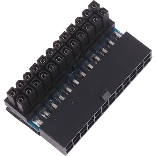 ATX 24Pin 90 degree 24 pin to 24pin Power Plug Adapter Mainboard Motherboard Power Connectors Modular for Power Supply Cables