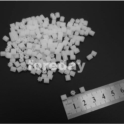 DIY 1000PCS 8T 8 Teeth 0.5M 0.5 Modulus 8T DIY Model Accessories Plastic Spur Gear T=8 Aperture: 1.5mm 8T1.5A *FD220X1000