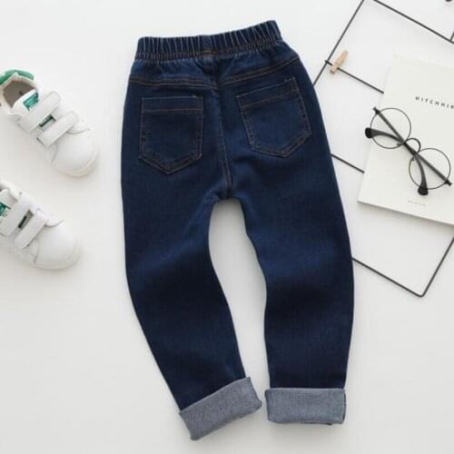 Girls jeans 3-15T kids spring long denim pants children cotton casual trousers Autumn pants teenage jeans clothes clearance sale