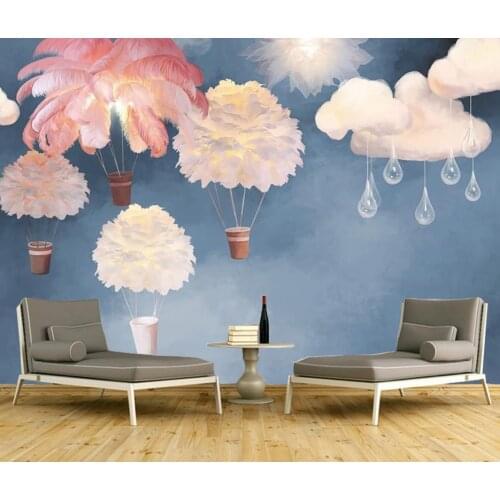 Custom photo wallpaper mural romantic warm childrens room wallpaper mural girl style pink princess room wall cloth