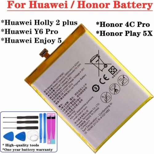 HB526379EBC For Huawei Y6 Pro / Enjoy 5 / Holly 2 plus / Honor 4C Pro / Honor Play 5X TIT-L01 TIT-TL00 TIT-CL10 Phone Battery