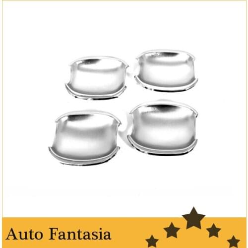Chrome trim strips car accessories chrome exterior door handle cavity cover plate -for Ford Focus MK2 06-08- free shipping