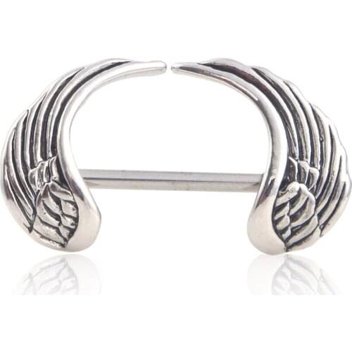 Nipple Ring Angel Wings bar body Jewelry sold as Pai
