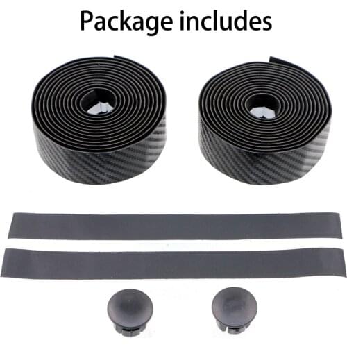 1 Pair Road bicycle Handlebar Tape Wraps EVA PU Bar Tape+ 2 Bar Plugs Hand Bar Tape Wrap Supper Ribbon