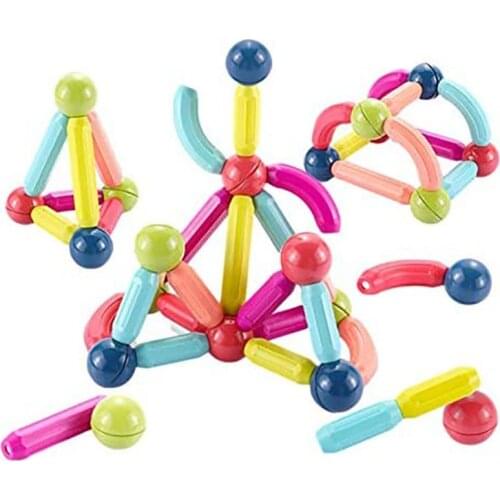Magnetic Building Sticks Toys Magnetic Construction Toys and Educational Stacking Puzzle Toys for Adults and Toddlers