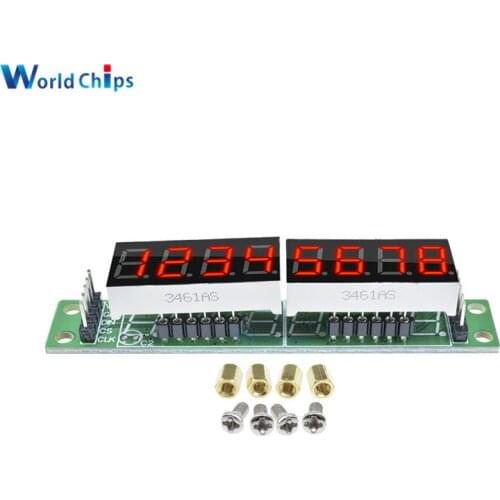 MAX7219 Red Module Board 8-Digit 7 Segment Digital LED Display Tube Red Three IO 5V/3.3V Microcontroller For Arduino MCU DIY KIT