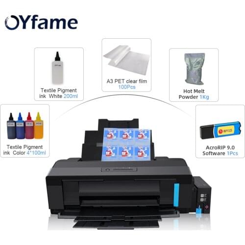 OYfame L1800 A3 DTF A3 Heat Transfer PET Film Printer Transfer Film Directly to Film Printer For T shirt Print With DTF Ink Film
