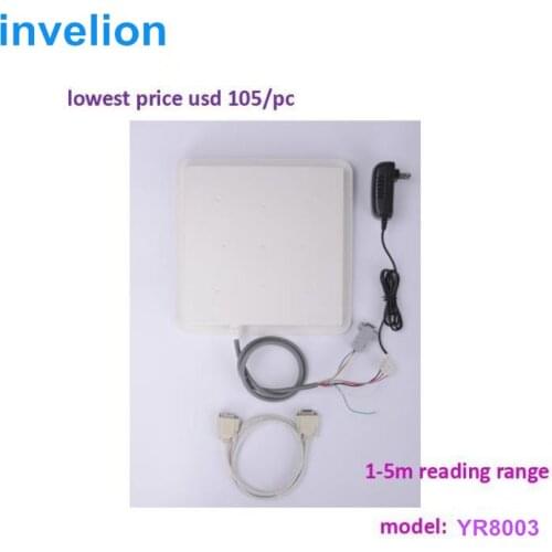 Parking vehicle gen2 iso18000-6c long range 3-5m passive outdoor uhf rfid reader with free uhf windshield label card sample