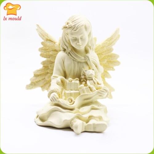 Gift Angel Silicone mold Manual Silicone Mold Decorative Mould Angel mould