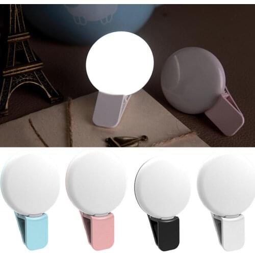 Universal Selfie LED Ring Flash Light Portable Mobile Darkness LEDS 9 Selfie Phone Camera Night Phone Lighting For Cell Bea O4N2