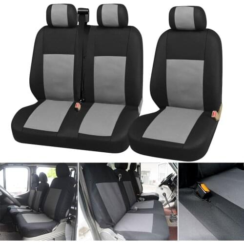 Universal Car Truck 2+1 Type Split Seat Cushion Cover Dustproof Seat For Ford Transit Custom For Renault Master For Vauxhall