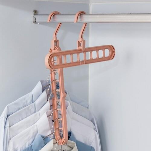ORZ Multi Clothes Coat Hanger Organizer Multi-port Support Baby Clothes Drying Racks Plastic Scarf Cabide Storage Rack Hangers