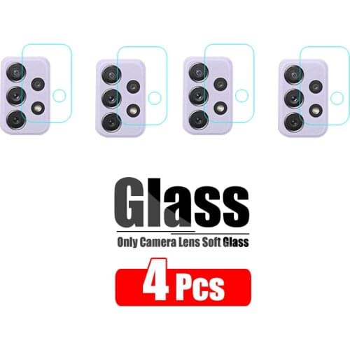 4 Pcs Camera Protective Glass For Samsung Galaxy A12 A02S A52 A51 A72 Camera Protector Film For Samsung A32 A71 A02 S 4G 5G Lens