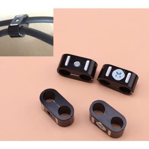 Motorcycle Brake Throttle Cable Clips Clamps 1pc Universal For Harley Sportster 883 1200 1984-2017 Dyna Softail Fat Street Bob