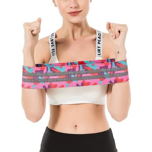 Hip Trainer Resistance Bands Elastic Fabric Rubber Booty Bands Non-slip Circle Loop Workout Bands for Butt Legs Thigh Training