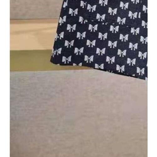 Women Casual Shorts Straight Bow Print Buttons 2021 New Autumn Ladies Mini Shorts