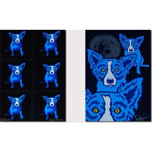 Animal Color Dog HD Canvas Print Painting Artwork Modern Home Wall Decor Painting Canvas Art HD Picture on Canvas Prints #128