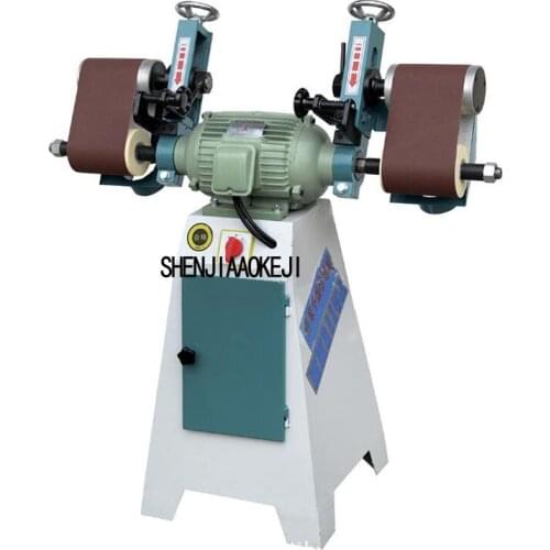 1PC MM2115A Horizontal double head sponge sander Vertical belt machine polishing machine Plane drawing machine 380V