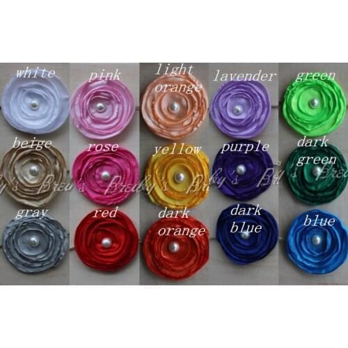 15pcs One Lot Handmade Newborn Baby Girl Headband With Pearl