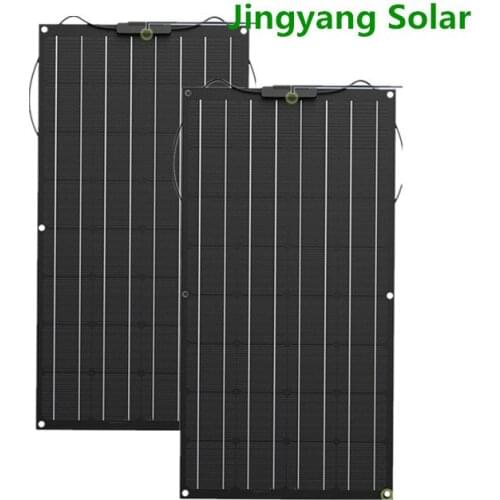 200W 300W 400W etfe flexible solar panel 2PCS 3PCS 4PCS of 100W panel solar Monocrystalline solar cell 12V solar charger