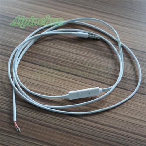 Aipinchun 3.5mm DIY Earphone Audio Cable with Microphone Repair Replacement Headphone Wire CTIA Standard Connector AA0196