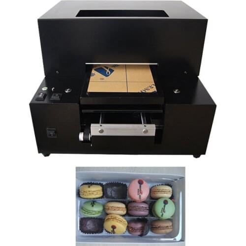 Automatic Foods Printer A4 size Flatbed Edible ink printing macaroon Printer Machine