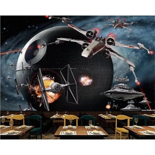 Beibehang behang papier peint mural 3d Cosmos Wars Aircraft Game Tooling Photo Wallpapers Wall 3 d wallpaper for walls 3d mural