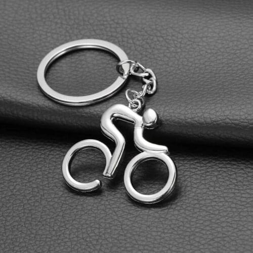 Bicycle Key Chain Key Ring Key Chain Silver Color Metal Bicycle Keychain For Car Metal Key Chains Creative Souvenirs