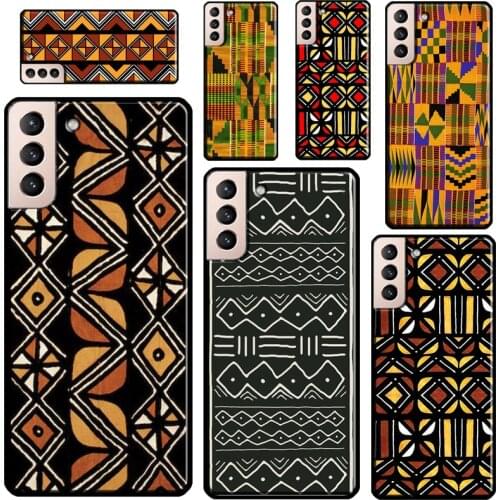 African Wax Print Design Case For Samsung Galaxy S20 FE S21 Note 20 Ultra S8 S9 S10 Note 10 Plus Soft Fundas Coque