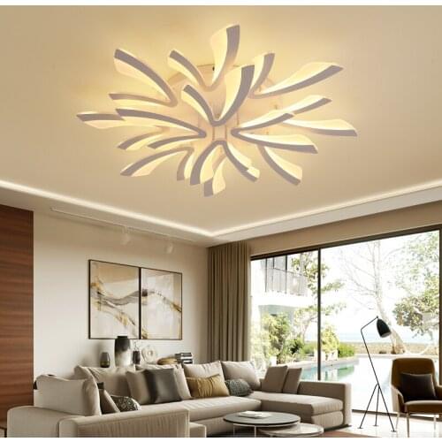 Black/White Modern Led Ceiling Lights for Livingroom Bedroom Studyroom Plafondlamp 110-220V Home Led Light Ceiling Lamp Fixtures