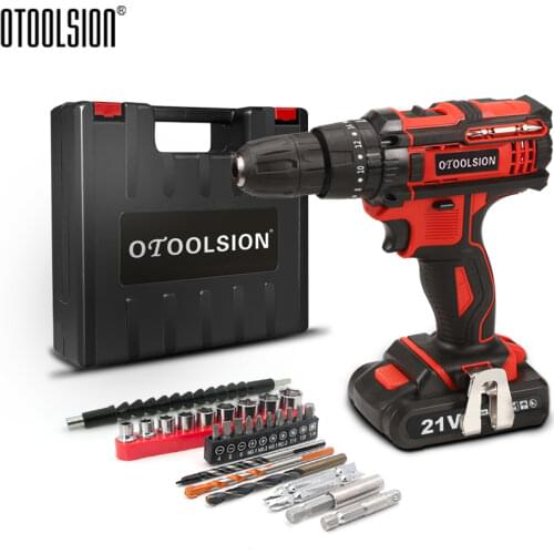 21V Cordless Screwdriver Electric Screwdriver 45N.m 1.5Ah Professional Hand Drill Multi-function Mini Drill For House Renovation