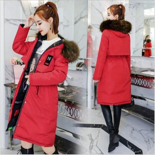 Double-sided wear Fashion Warm Woman Winter jacket long Female Padded Coat Jacket Hooded women Parkas Mujer Invierno Z215