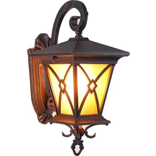 European style outdoor wall lamp waterproof garden lamp outdoor garden villa door retro wall lamp exterior wall balcony lamp
