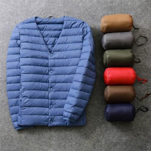 Gowyimmes Men's Long Down Jackets