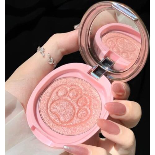 Highlighter Powder Glitter Palette Makeup Glow Face Contour Shimmer Illuminator Ginger Pink Bright White Highlight Cosmetics