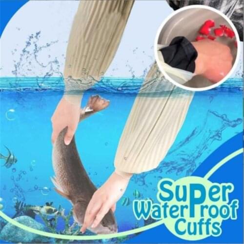 Multiuse Super Waterproof Oil Resistant Elastic Latex Cuff Oversleeves For Housework, Chemical Work, Fishing, Planting, Kitchen